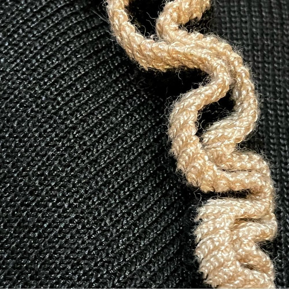 Dance & Marvel Black Ribbed Ruffle Sweater – Size S - Picture 15 of 16
